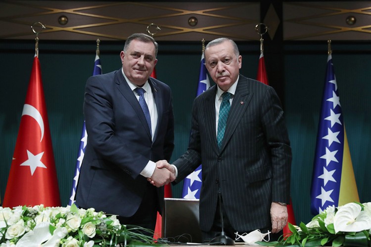 Dodik zahvalio Erdoanu jer uvažava BiH sa svim različitostima