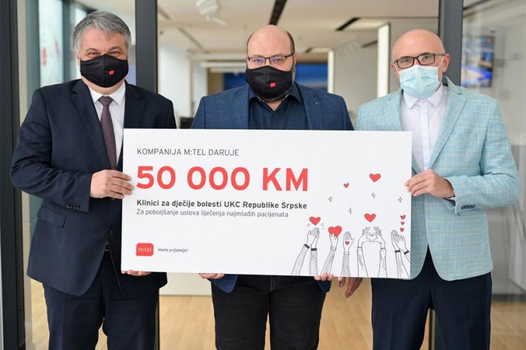 Vrijedna donacija m:tel-a Klinici za dječije bolesti UKC RS