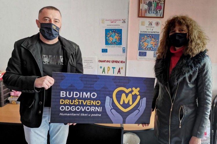 Igraj na humanost - Mozzart pomogao udruženju žena ARTA