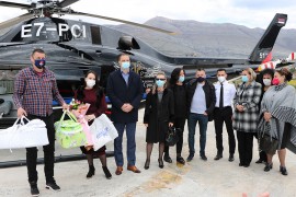 Vuk i Viktorija helikopterom stigli u Trebinje: Snaga i pobjeda to smo ...