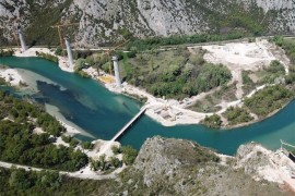 U toku gradnja najvećeg mosta na koridoru 5c, pogledajte kako izgleda