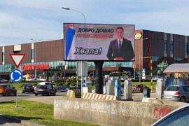 Bilbordi dobrodošlice u Banjaluci: "Dobro došao, predsjedniče"