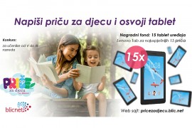 Blicnet poziva učenike: Napiši priču za djecu i osvoji tablet