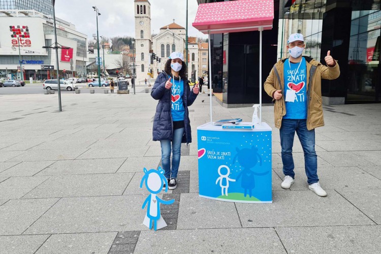 SOS predstavnici od sada na ulicama Sarajeva, sreća je znati srcem dati