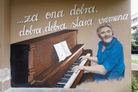 Uništen mural Rajka Dujmića