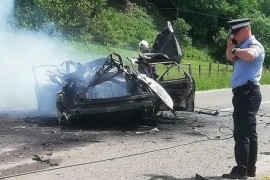 Nakon sudara eksplodirala plinska boca, auto potpuno izgorio, ima ...