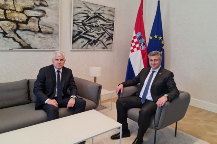 Čović sa Plenkovićem: Podrška Hrvatske reformskom putu BiH