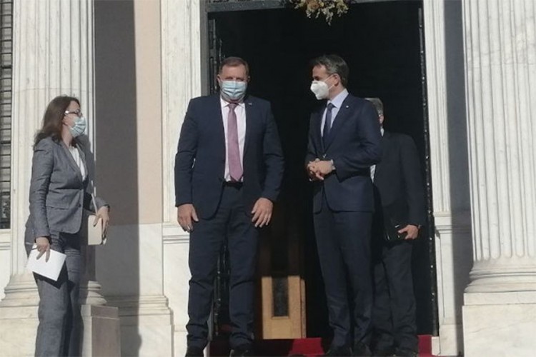 Dodik u Grčkoj: Za građane BiH da bude isti režim ulaska kao za Srbiju