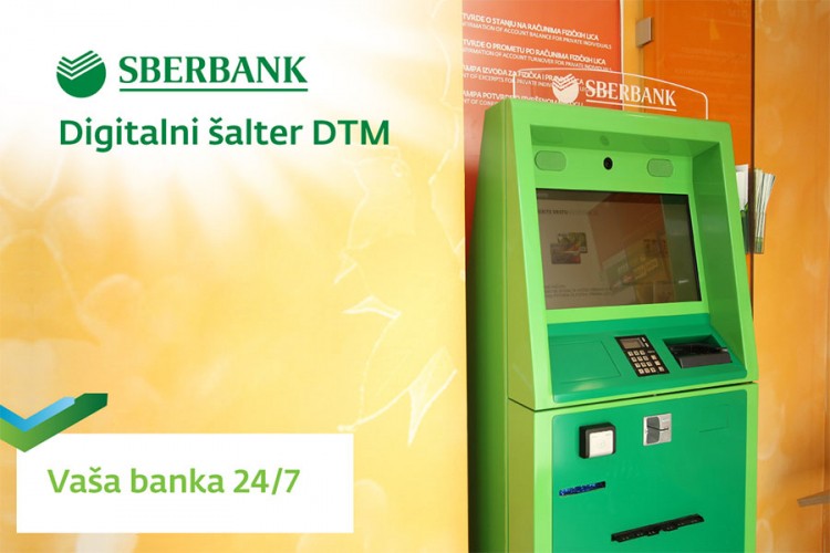 Digitalni šalter u Samouslužnim zonama Sberbank a.d. Banja Luka