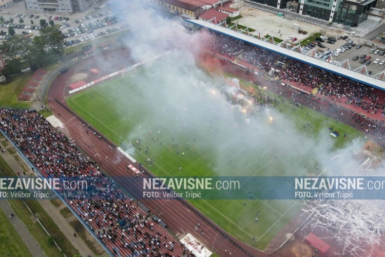 Pogledajte veliko slavlje Banjalučana iz vazduha