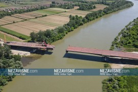 Most kod Gradiške sve više izranja iz Save (VIDEO)