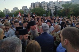 Doček mitropolita Joanikija u Podgorici: "Vladiko sokole"