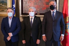 Džaferović i Komšić se susreli s Đukanovićem