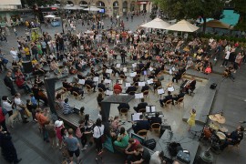 Koncert srpskog i britanskog vojnog orkestra na otvorenom u Beogradu