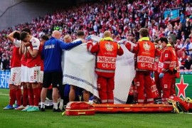 Danski "zid" za vrijeme Eriksenove borbe za život oduševio svijet