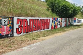 Kreativci iz Zalužana rodoljubivim grafitima ukrasili naselje