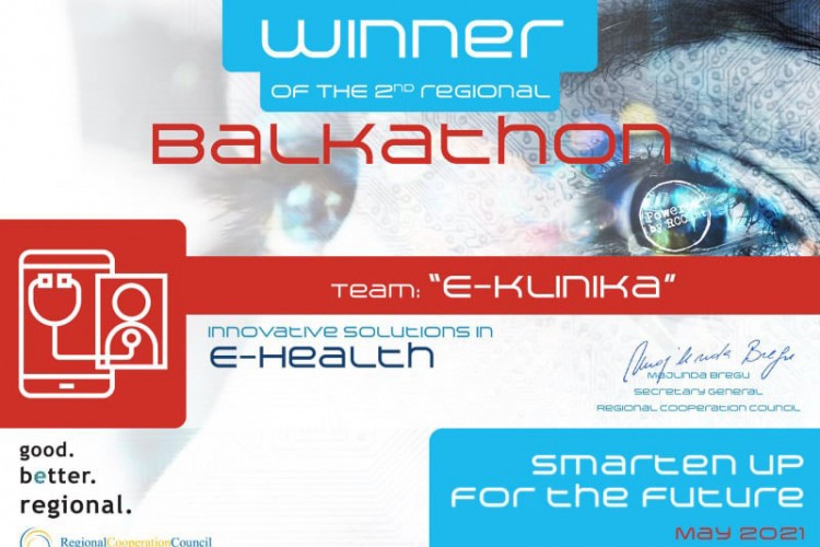 Banjalučka "E-klinika" pobjednik u kategoriji e-zdravlje na "Balkathonu 2.0"