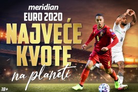 Meridian - najveće kvote za EURO 2020: Španija 1.90, Belgija 3.15! Uživo igra