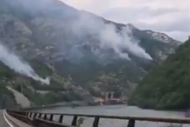 Požar u Jablanici, vatru gasi helikopter Oružanih snaga BiH