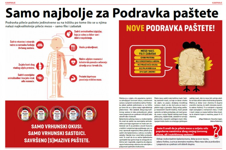 Biramo Podravka pileće paštete - jer je važno šta jedemo