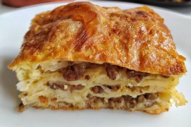 Zalivena pita s mesom