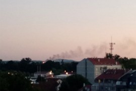 Požar u Pančevu, dim se širi iznad grada