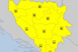 Žuto upozorenje za područje Banjaluke