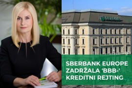 Sberbank Europe grupacija zadržala 'BBB-' kreditni rejting