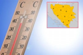 Vrućine upalile narandžasti meteoalarm u cijeloj BiH