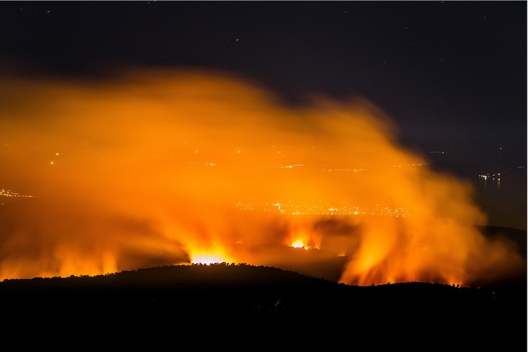 Uhapšen muškarac zbog podmetanja požara kod Trogira