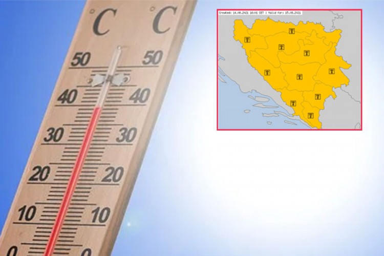 Vrućine upalile narandžasti meteoalarm u cijeloj BiH