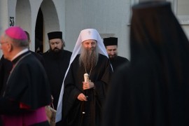 U subotu doček patrijarha Porfirija u Podgorici