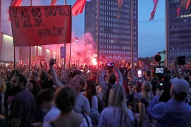 Povrijeđeno nekoliko policajaca tokom protesta u Sloveniji