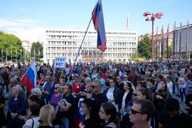 Novi protest protiv kovid potvrda u Ljubljani