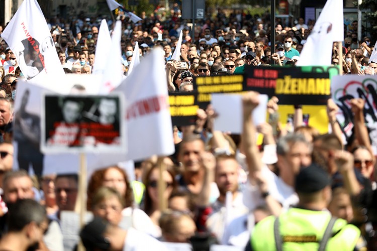 Protest u Sarajevu povodom smrti Memića