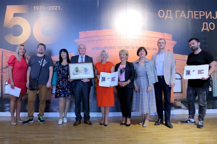 Promovisana poštanska marka "50 godina od Galerije do Muzeja savremene umjetnosti"
