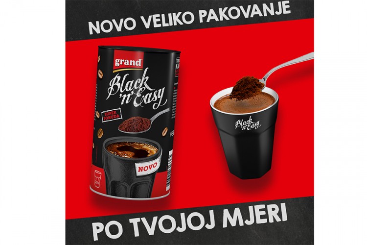 Novo veliko pakovanje Black'n'Easy - 20 buđenja uz savršenu dozu kafe