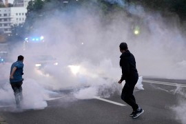 Ubačen suzavac u prostorije "N1" u Ljubljani