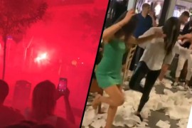Vujadin i Mirka uz bakljadu slavili rođenje četvrtog djeteta