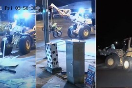 Ukrao utovarivač, njime motocikle iz salona te bježao policiji kao na ...