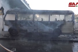 Teroristički napad u Damasku: Autobus naišao na mine,13 vojnika ...