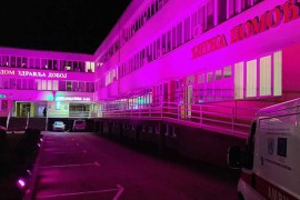 Dom zdravlja u Doboju osvijetljen roze bojom