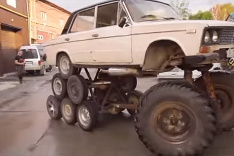 "Rusko čudovište": Lada na 14 točkova