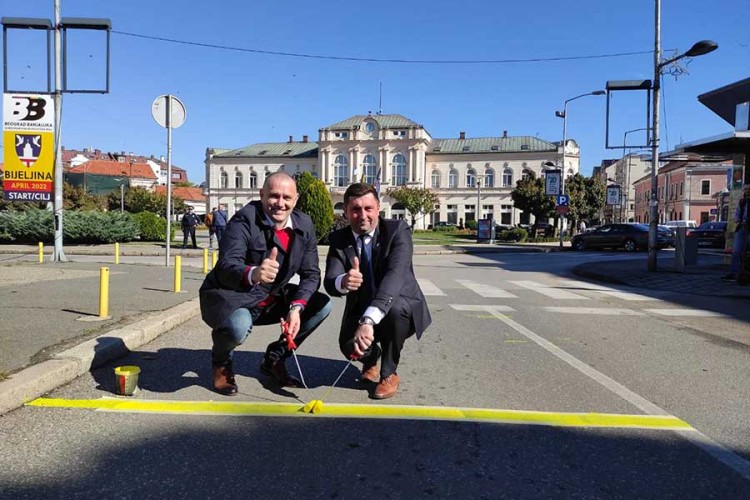 Trka "Beograd - Banjaluka": U Bijeljini označena startno/ciljna linija