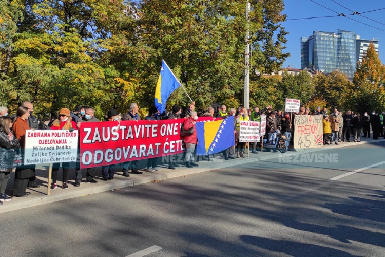 Građani se sastali sa zvaničnicima OHR-a, završen protest u Sarajevu