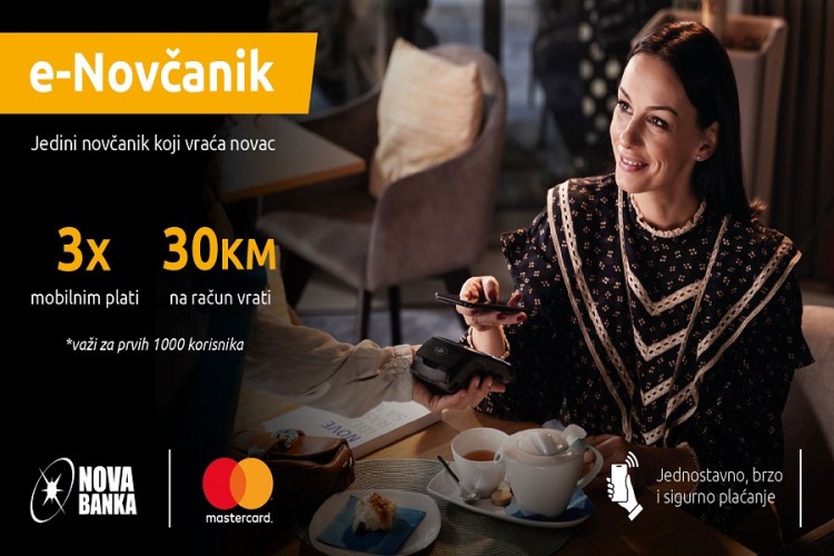 Nova Banka i Mastercard na tržište donose e-novčanik