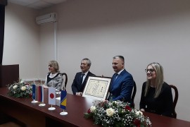 Škrbiću uručeno priznanje japanskog Ministarstva spoljnih poslova