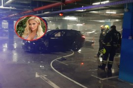 Maska i kapa otežavaju identifikaciju muškarca koji je zapalio auto ...