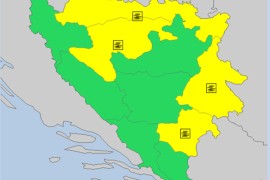 Žuto upozorenje za veći dio Srpske