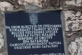 Ponovo oskrnavljena spomen-ploča na Vracama